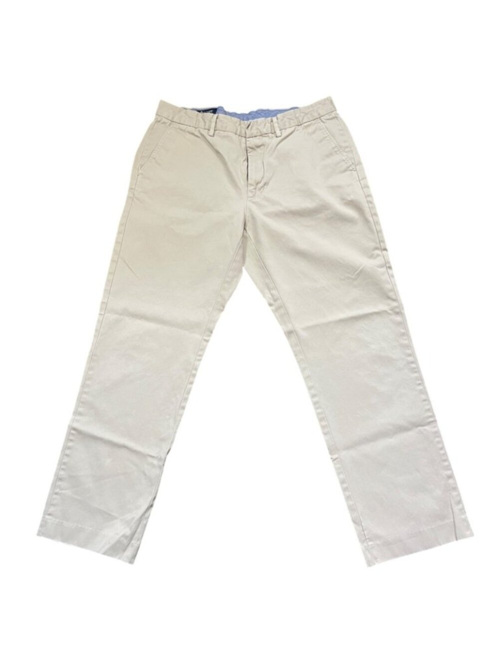 J. Crew Mens 34x30 Flat Front Khaki Cotton Casual Chino Pants Beige - Picture 2 of 13